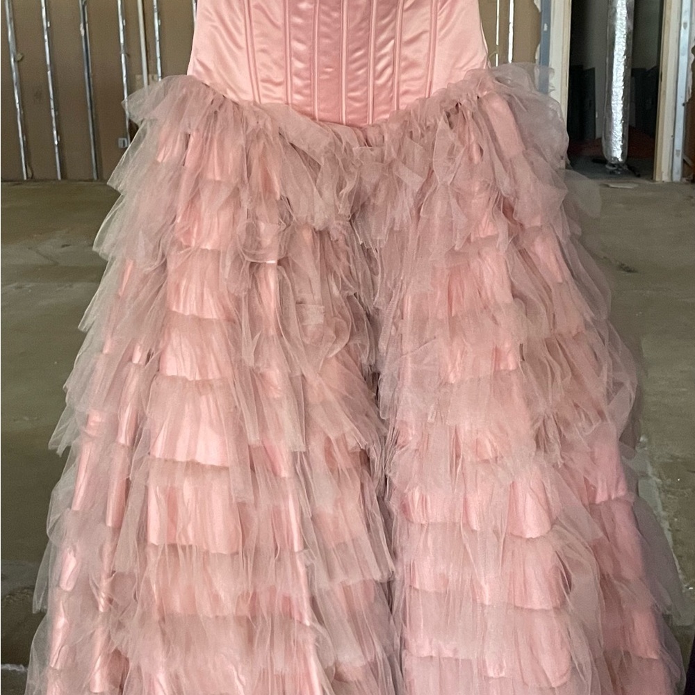 Blush Pink Strapless Dress